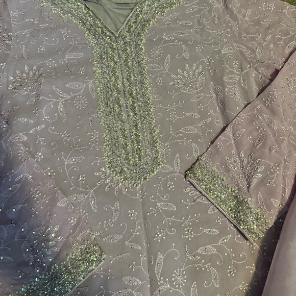 Women’s brand new Indian desi Pakistani outfit size small traditional 3 piece - Picture 10 of 12